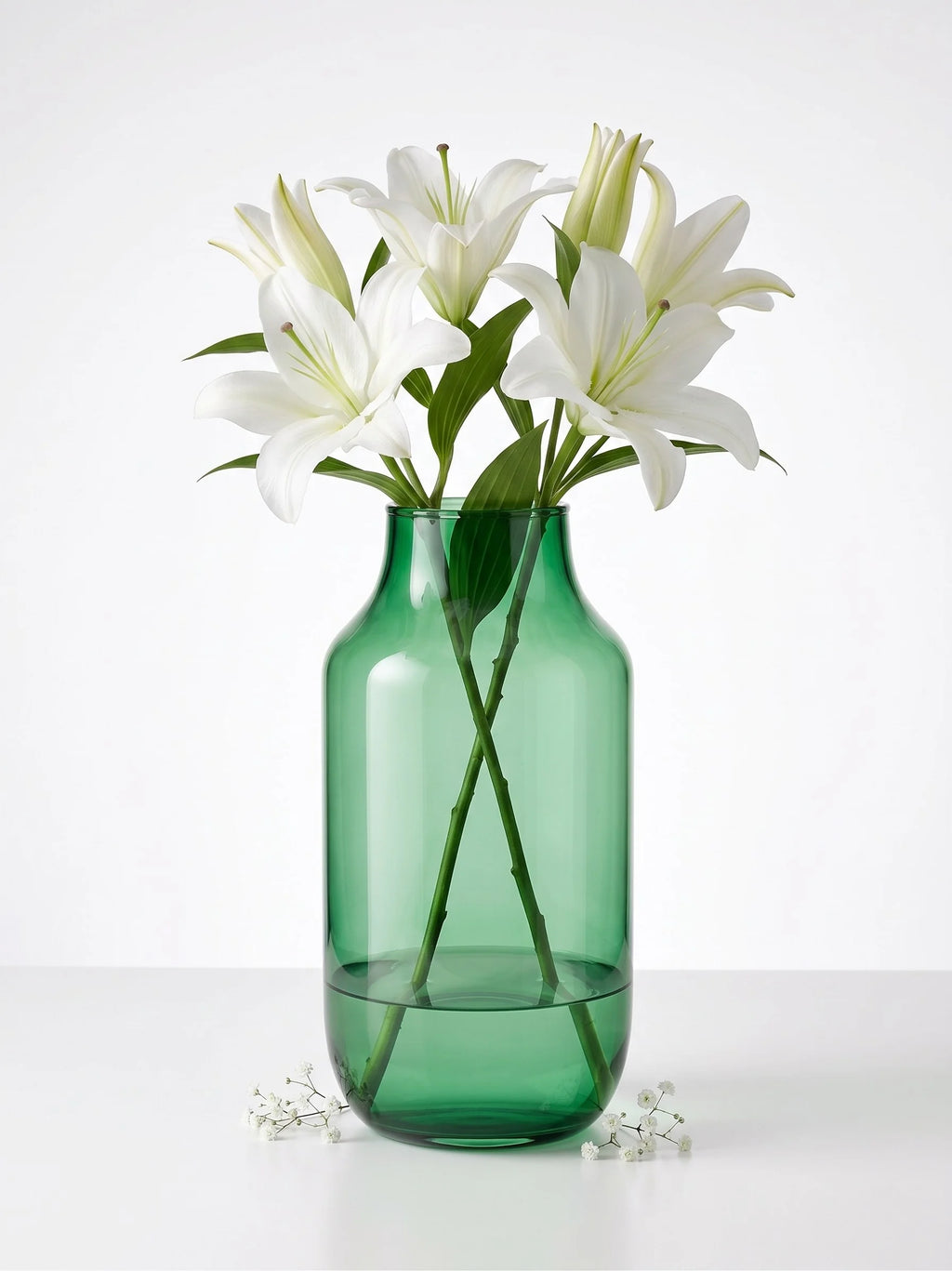 Apothecary Wide Shoulder Glass Vase — Hand-Blown Glass from Firozabad, India — Colour Variant