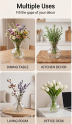 Pastel Ruffle Ribbed Glass Vase — Hand-Blown Glass from Firozabad, India — Décor Inspiration