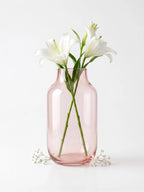 Nordic Wide Shoulder Glass Vase — Hand-Blown Glass from Firozabad, India — Detail Close-Up