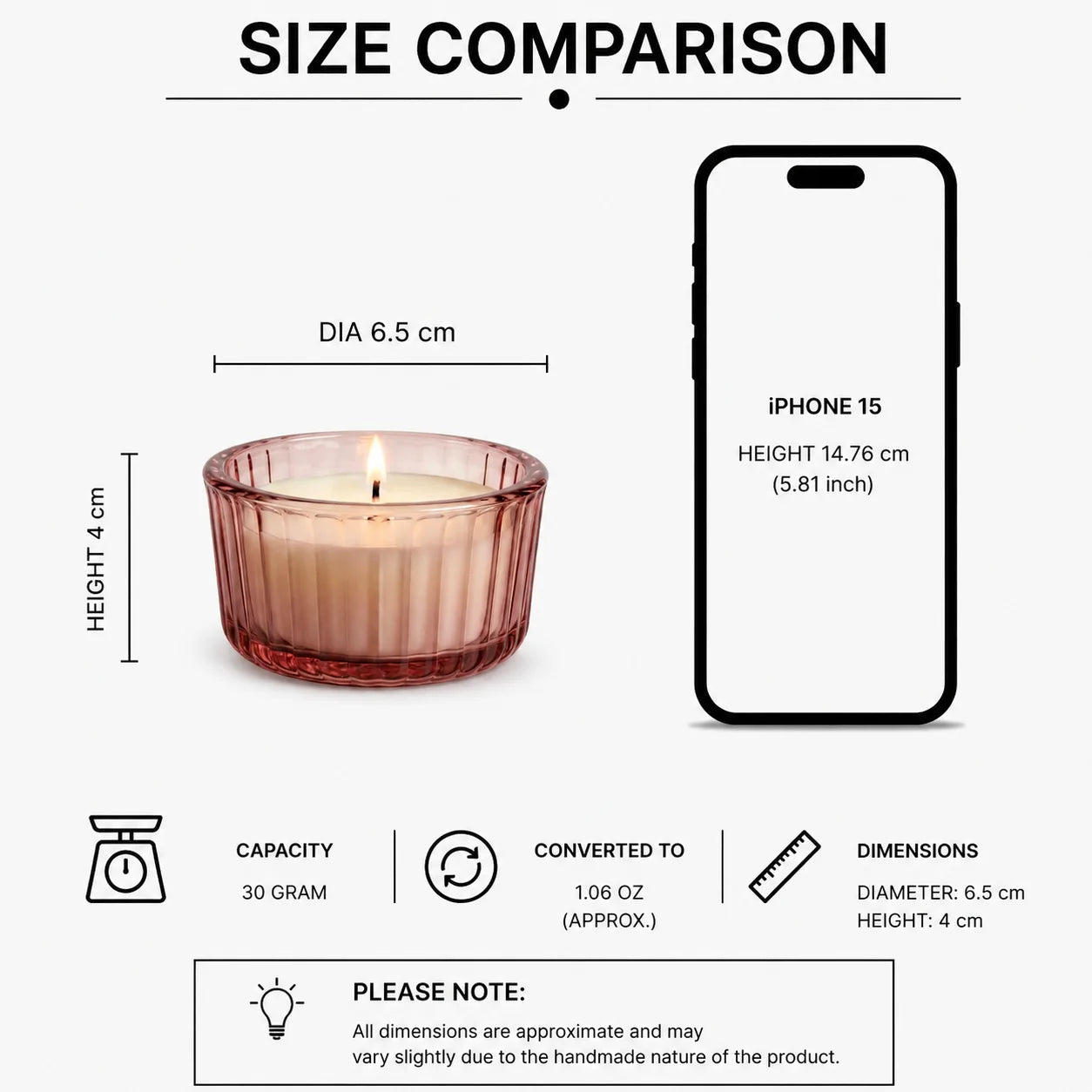 Oud Wide Ribbed Bowl Glass Soy Wax Candle | Pack of 2 — Hand-Blown Glass from Firozabad, India — Lifestyle Setting