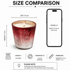 Rose Conical Mercury Glass Soy Wax Candle | 5 Colours — Hand-Blown Glass from Firozabad, India — Detail Close-Up