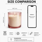 Musk Smooth Coloured Cylinder Glass Soy Wax Candle | 4 Colours — Hand-Blown Glass from Firozabad, India — Texture & Crafts...