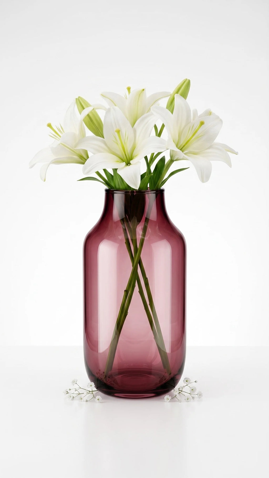 Apothecary Wide Shoulder Glass Vase — Hand-Blown Glass from Firozabad, India — In a Living Space