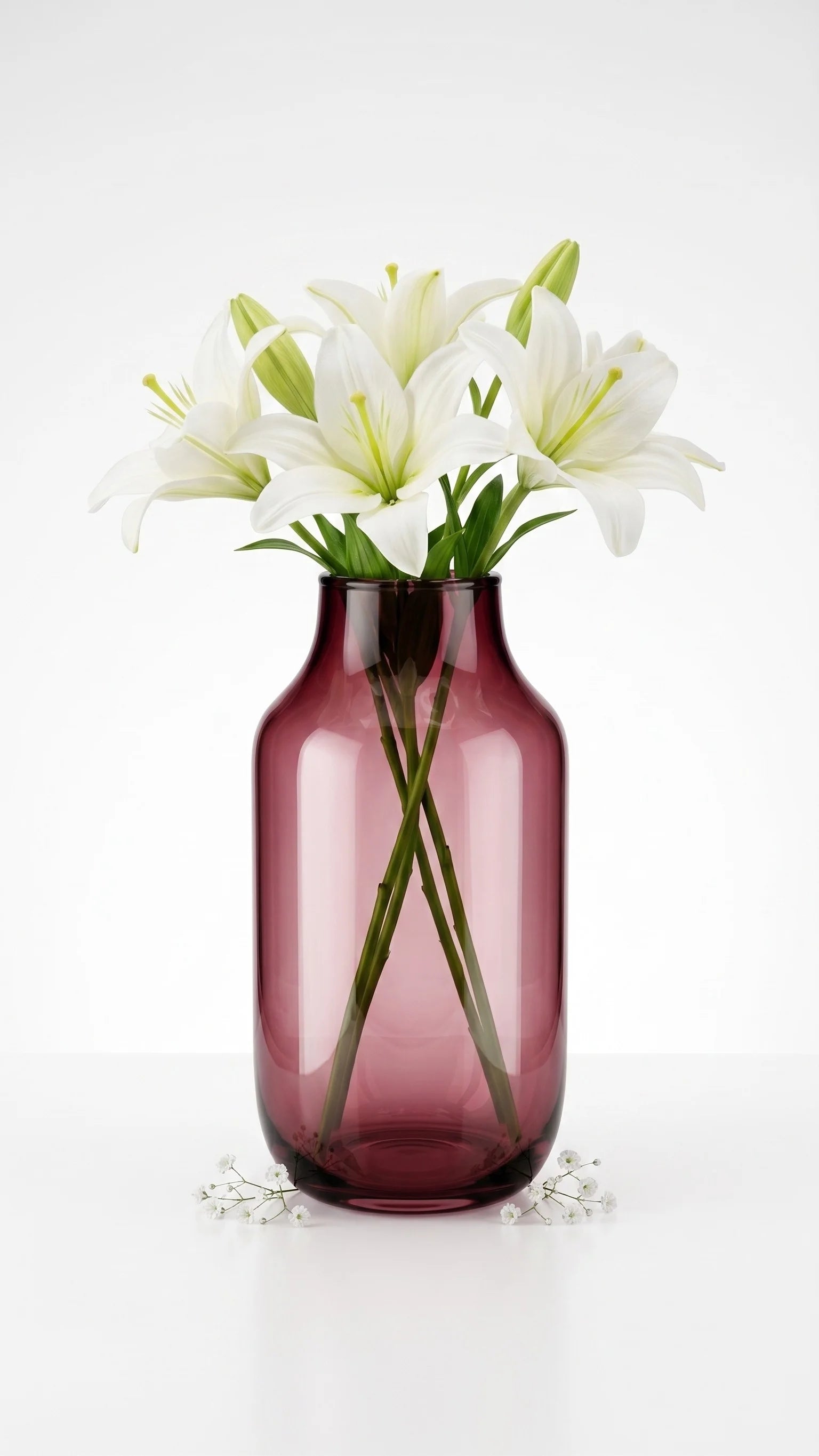 Apothecary Wide Shoulder Glass Vase — Hand-Blown Glass from Firozabad, India — In a Living Space