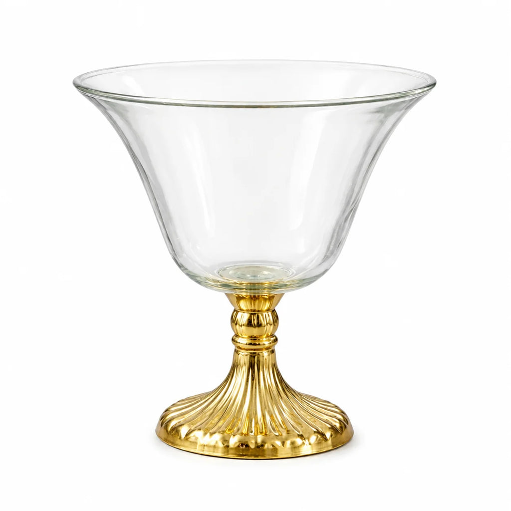 Crystal Trumpet Flare Glass Bowl — Castle Crafts