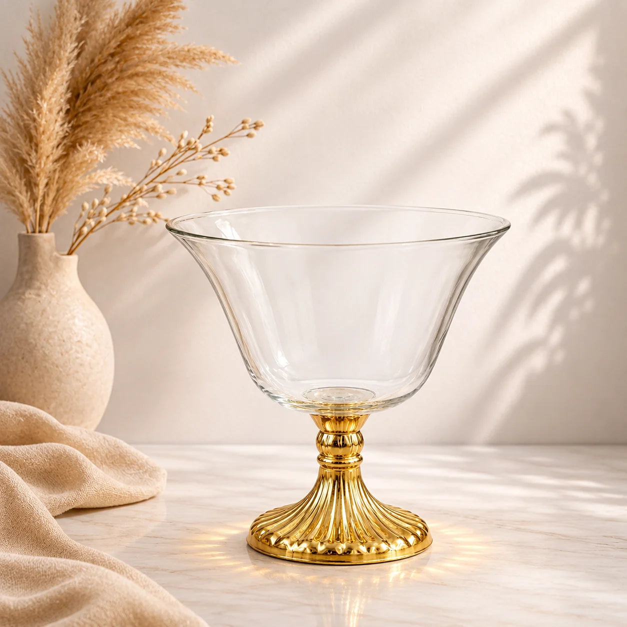 Crystal Trumpet Flare Glass Bowl — Castle Crafts