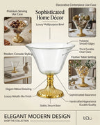 Crystal Trumpet Flare Glass Bowl — Castle Crafts