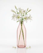 Nordic Carafe Bottle Glass Vase — Hand-Blown Glass from Firozabad, India — Premium Detail