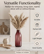 Harvest Carafe Bottle Glass Vase — Hand-Blown Glass from Firozabad, India — Texture & Craftsmanship