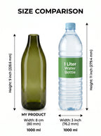 Nordic Carafe Bottle Glass Vase — Hand-Blown Glass from Firozabad, India — Colour Variant