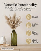 Nordic Carafe Bottle Glass Vase — Hand-Blown Glass from Firozabad, India — Gifting Presentation