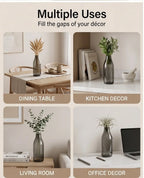Nordic Carafe Bottle Glass Vase — Hand-Blown Glass from Firozabad, India — Multi-Angle Showcase