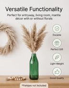 Harvest Carafe Bottle Glass Vase — Hand-Blown Glass from Firozabad, India — In a Living Space