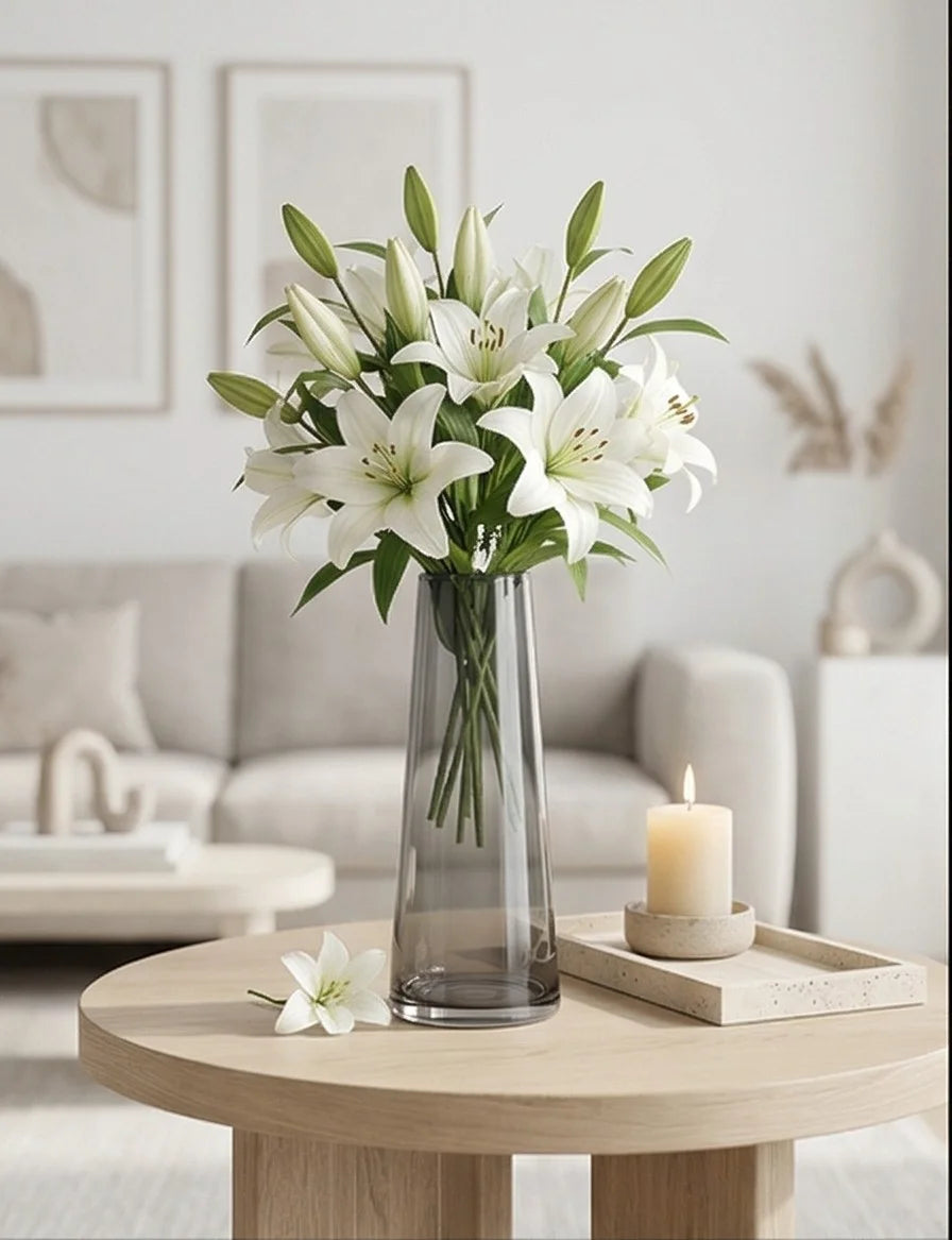 Serenity Cone Glass Vase — Hand-Blown Glass from Firozabad, India — Colour Variant