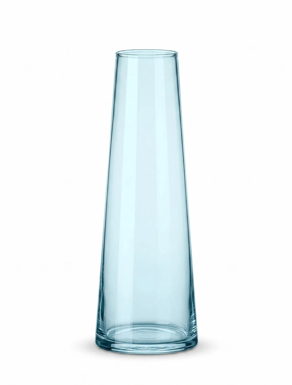 Serenity Cone Glass Vase — Hand-Blown Glass from Firozabad, India — Premium Detail