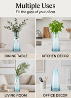 Serenity Cone Glass Vase — Hand-Blown Glass from Firozabad, India — Décor Inspiration