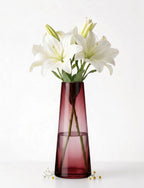 Terra Cone Smooth Glass Vase — Hand-Blown Glass from Firozabad, India — Premium Detail