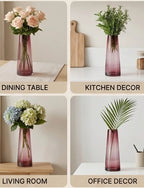 Terra Cone Smooth Glass Vase — Hand-Blown Glass from Firozabad, India — Décor Inspiration