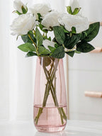 Dew Taper Slim Glass Vase — Hand-Blown Glass from Firozabad, India — Curated Display