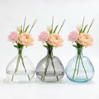 Nordic Globe Balloon Glass Vase — Hand-Blown Glass from Firozabad, India — Side Angle View