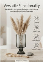 Royal Goblet Pedestal Glass Vase — Hand-Blown Glass from Firozabad, India — Lifestyle Setting