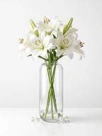 Serene Mist Capsule Glass Vase — Hand-Blown Glass from Firozabad, India — Premium Detail