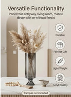 Aurora Pillar Footed Glass Vase — Hand-Blown Glass from Firozabad, India — Décor Inspiration
