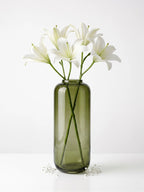 Studio Capsule Smooth Glass Vase — Hand-Blown Glass from Firozabad, India — Handcrafted Finish