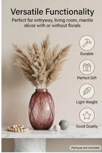 Harlequin Oval Embossed Glass Vase — Hand-Blown Glass from Firozabad, India — Colour Variant