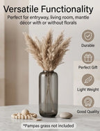 Serene Mist Capsule Glass Vase — Hand-Blown Glass from Firozabad, India — Light & Shadow