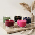 Bold Coloured Wax Candle | Wide Bowl Clear Glass | 5 Vibrant Shades — Castle Crafts