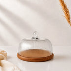 Ribbed Glass Cake Dome — Castle Crafts