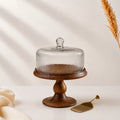 Ribbed Cake Dome Set | Gold Server — Castle Crafts