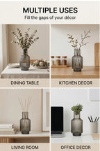 Mist Carafe Ribbed Glass Vase — Hand-Blown Glass from Firozabad, India — Décor Inspiration