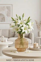 Beacon Rib Lantern Glass Vase — Hand-Blown Glass from Firozabad, India — Colour Variant