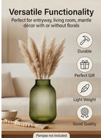 Terrace Jar Ribbed Glass Vase — Hand-Blown Glass from Firozabad, India — Texture & Craftsmanship