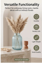 Breeze Jar Ribbed Glass Vase — Hand-Blown Glass from Firozabad, India — Top View