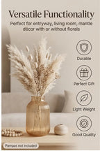 Terrace Jar Ribbed Glass Vase — Hand-Blown Glass from Firozabad, India — Gifting Presentation