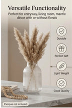 Breeze Jar Ribbed Glass Vase — Hand-Blown Glass from Firozabad, India — Premium Detail