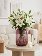 Botanist Wide Jar Glass Vase — Hand-Blown Glass from Firozabad, India — Multi-Angle Showcase