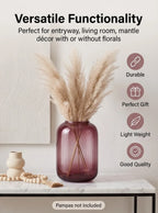 Botanist Wide Jar Glass Vase — Hand-Blown Glass from Firozabad, India — Premium Detail