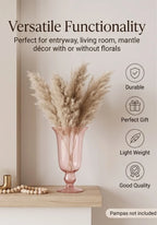 Baroque Chalice Smooth Glass Vase — Hand-Blown Glass from Firozabad, India — Lifestyle Setting