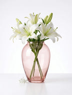 Misty Urn Wide Glass Vase — Hand-Blown Glass from Firozabad, India — Colour Variant