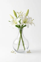 Artisan Droplet Neck Glass Vase — Hand-Blown Glass from Firozabad, India — Décor Inspiration