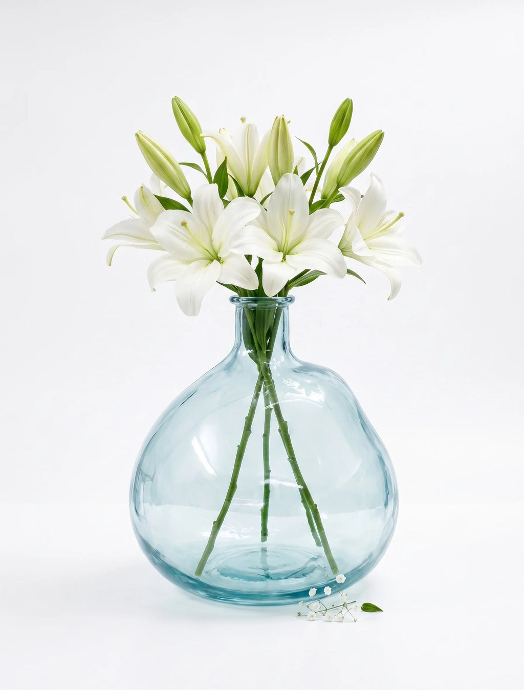 Nordic Globe Balloon Glass Vase — Hand-Blown Glass from Firozabad, India — Styled for Home Décor