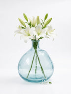 Nordic Globe Balloon Glass Vase — Hand-Blown Glass from Firozabad, India — Styled for Home Décor