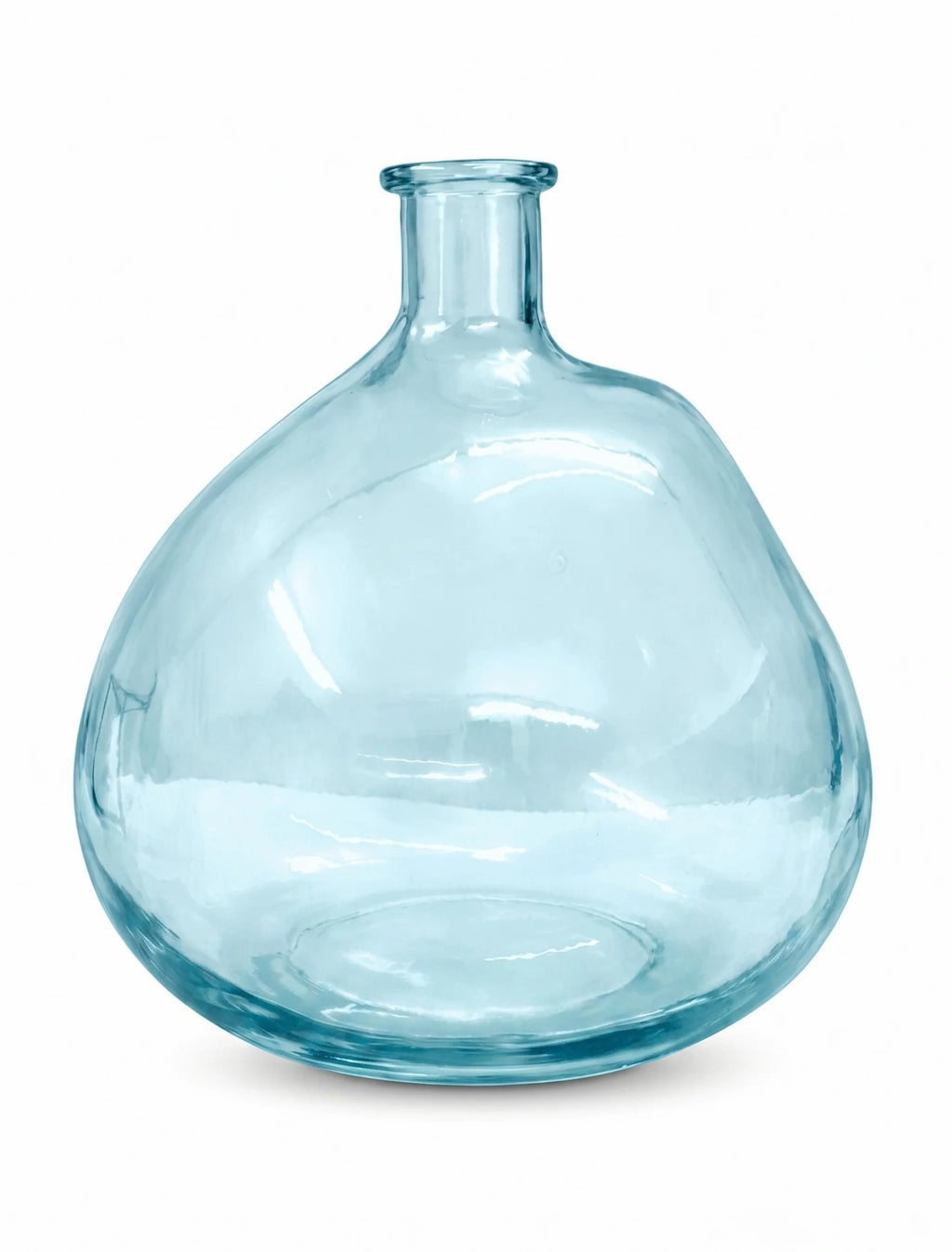 Nordic Globe Balloon Glass Vase — Hand-Blown Glass from Firozabad, India — Detail Close-Up