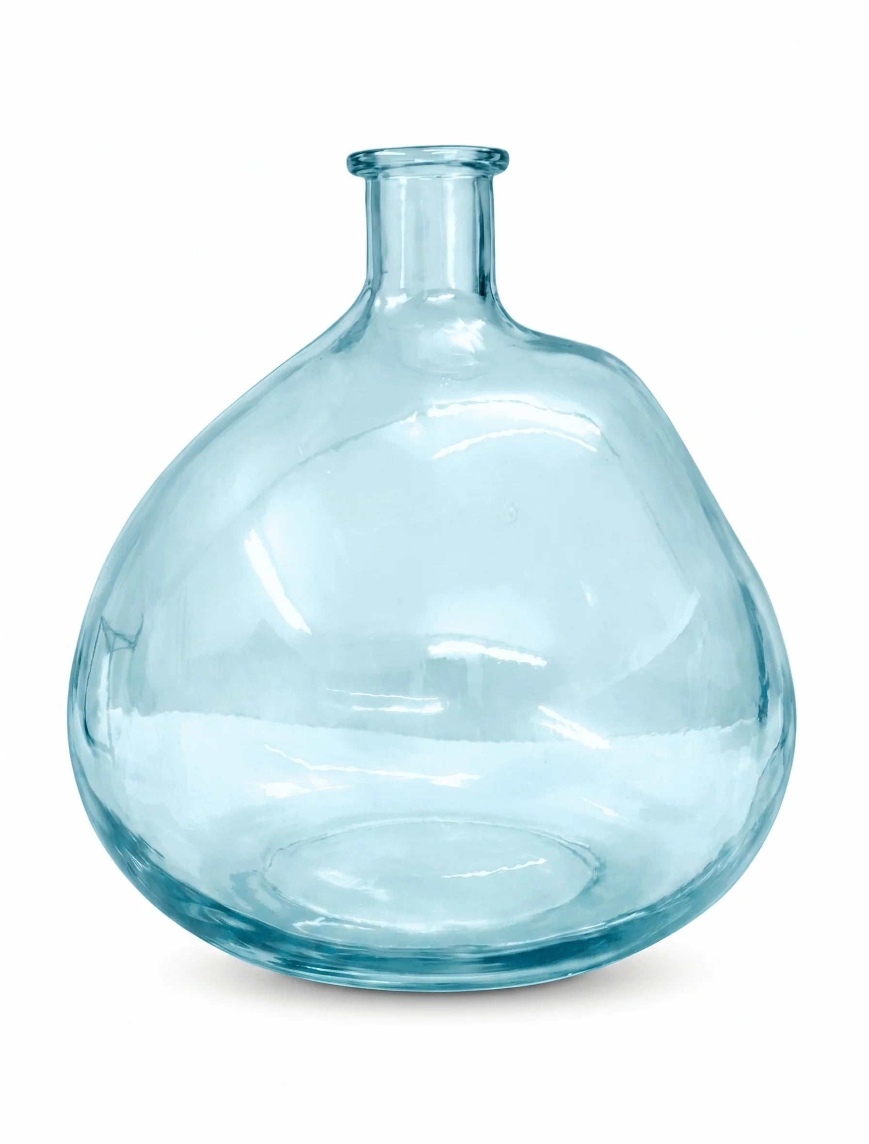 Nordic Globe Balloon Glass Vase — Hand-Blown Glass from Firozabad, India — Detail Close-Up