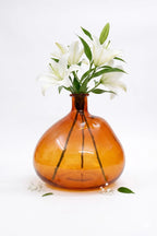 Nordic Globe Balloon Glass Vase — Hand-Blown Glass from Firozabad, India — Colour Variant