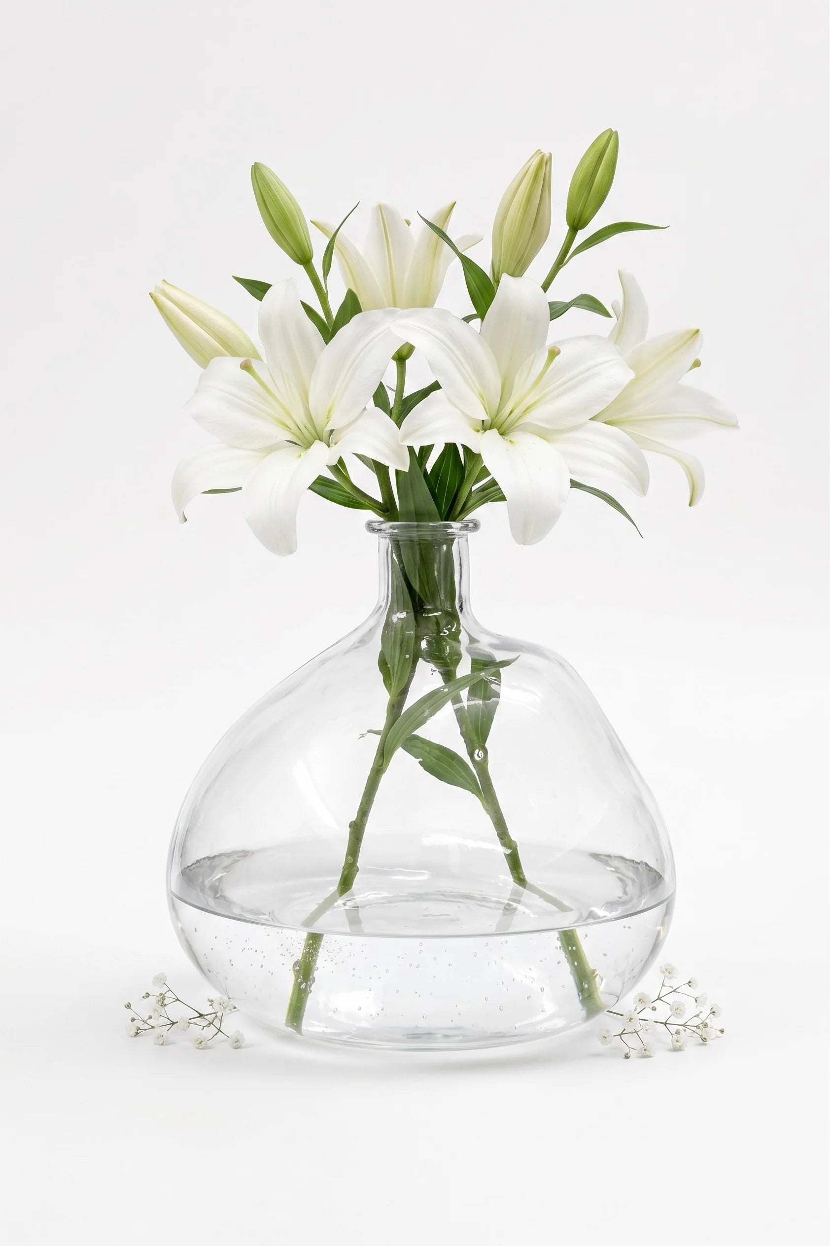 Nordic Globe Balloon Glass Vase — Hand-Blown Glass from Firozabad, India — Festive Styling